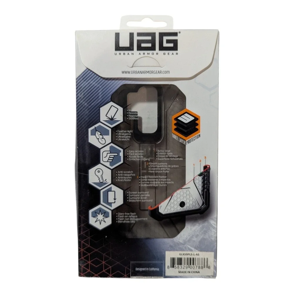 F7. UAG Urban Armor‎ Gear Plasma Case For Samsung Galaxy S9+ Color-Smoke